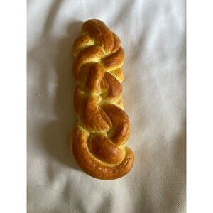 Jewish Challah Braided Pretzel Bread Shaped Hard Foam Toy For Adults & Kids 6"